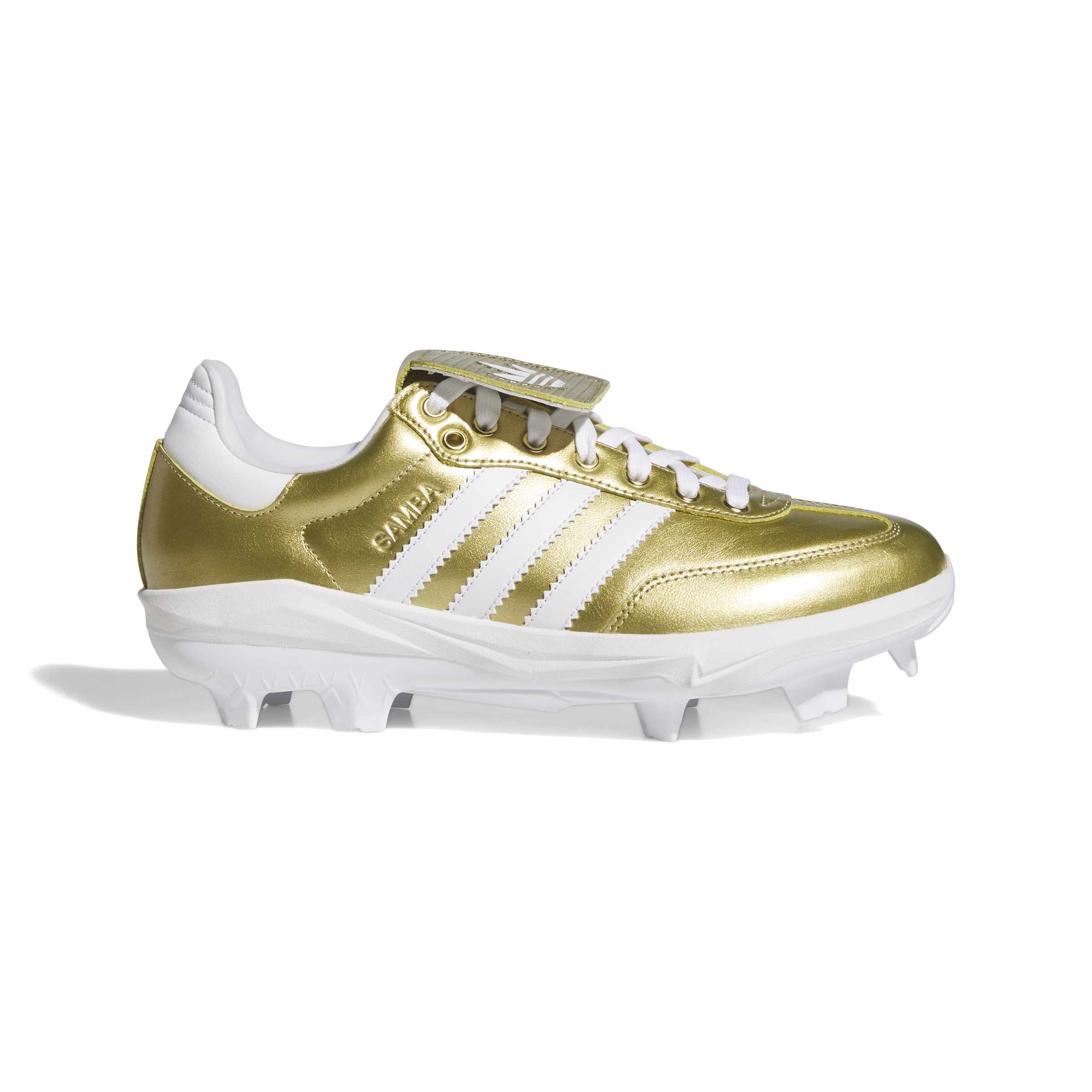 Adidas Samba TPU Metallic Gold Baseball Cleat: KH6093