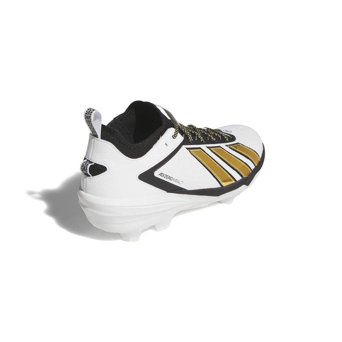 Adidas Adizero Impact 3.0 White/Gold/Black TPU Baseball Cleats: KH8042