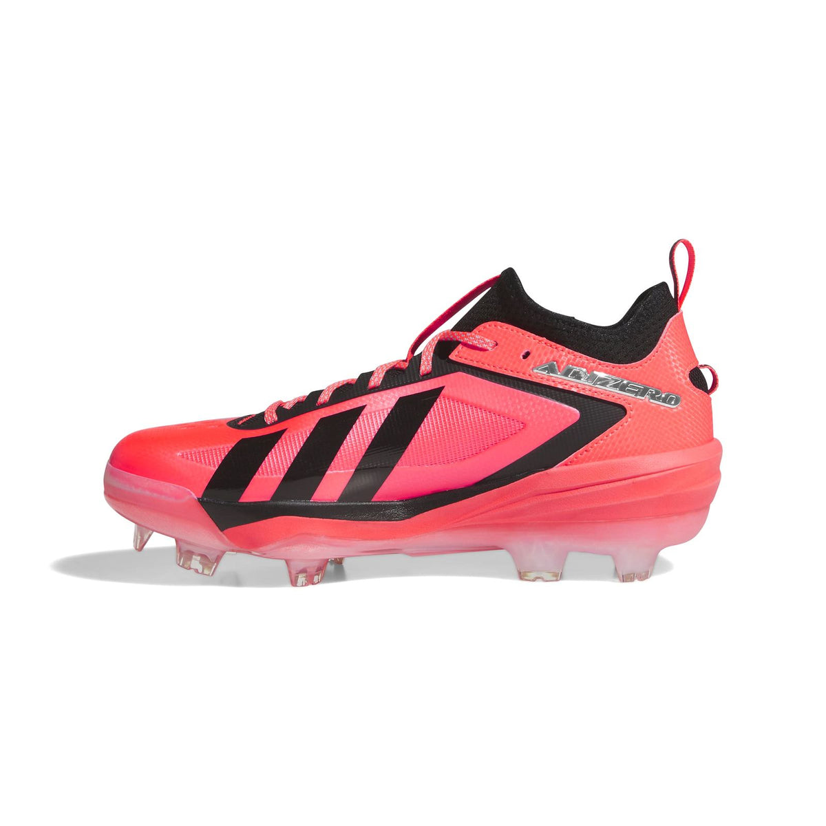 Adidas Adizero Impact 3.0 Solar Red/Silver TPU Baseball Cleats: KH8043