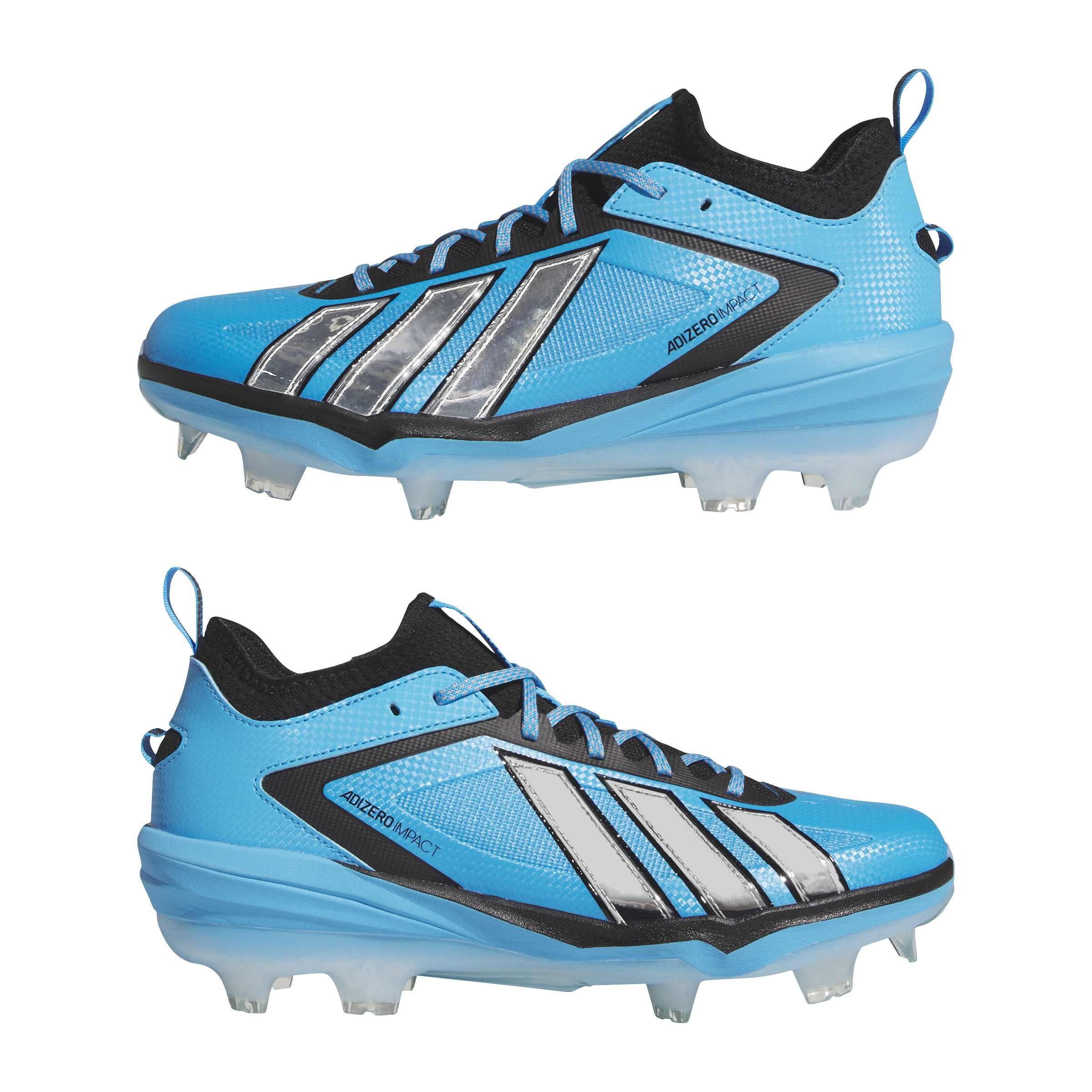 Adidas Adizero Impact 3.0 Aqua/Silver TPU Baseball Cleats: KI0803