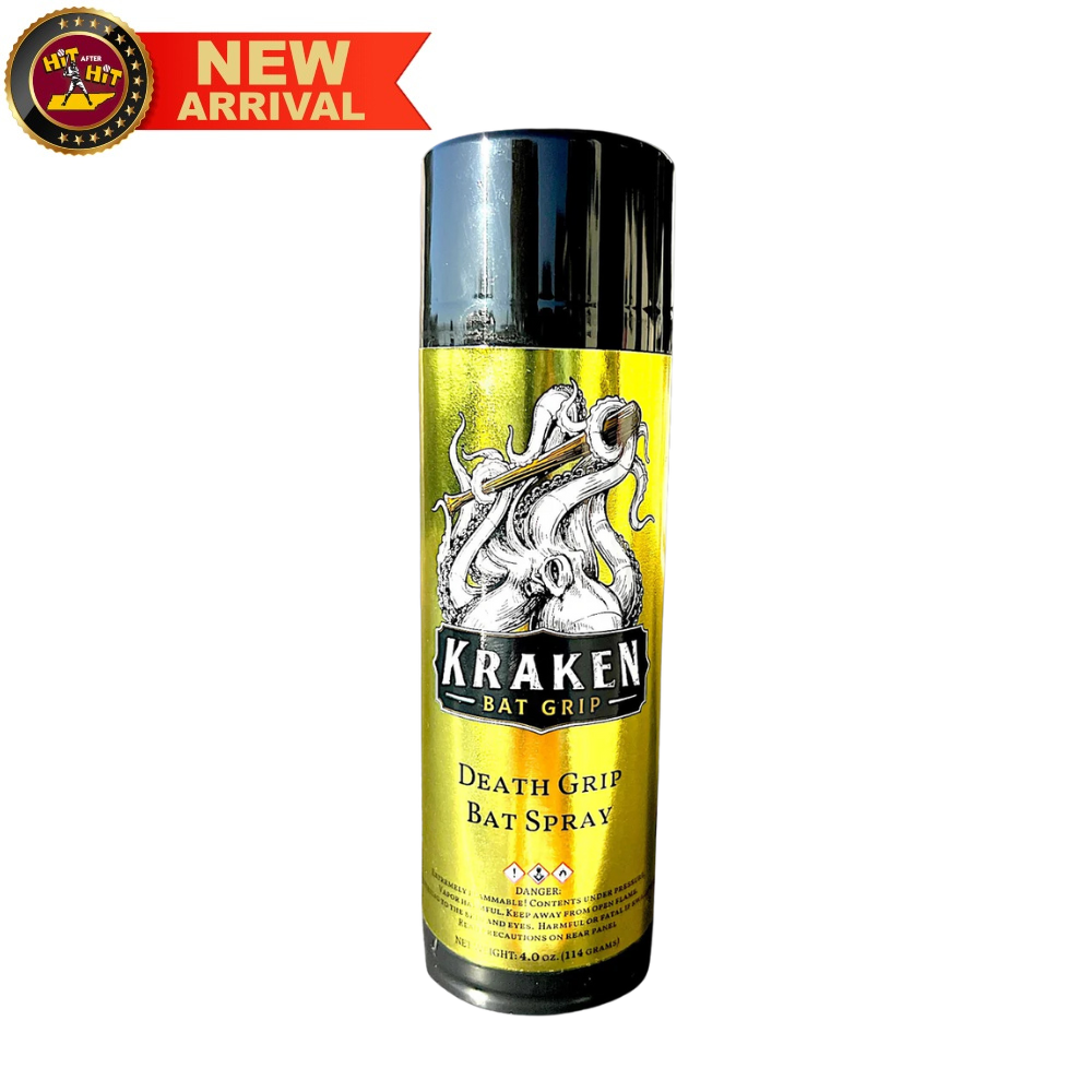 ＜新品・送込＞アルメリック 5.4 G Skate ゴールドスプレー　A2596 KRAKEN DEATH GRIP BAT SPRAY: GOLD DRIP