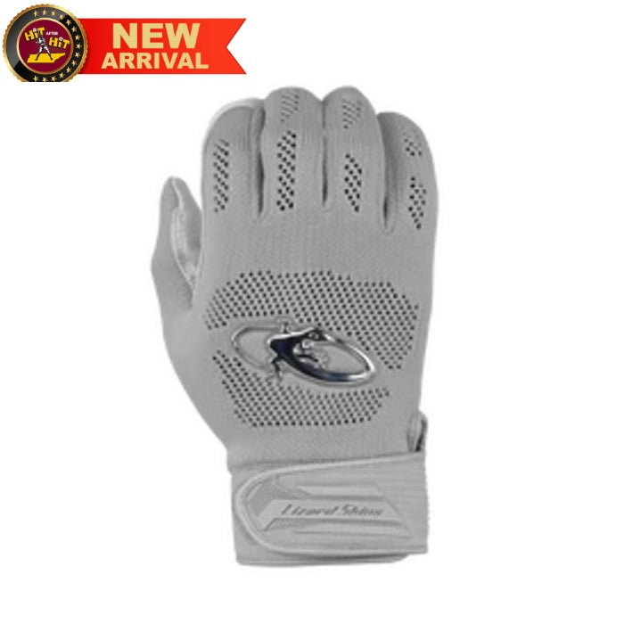 LIZARD SKINS PRO KNIT BATTING GLOVE V3 - TITANIUM GRAY