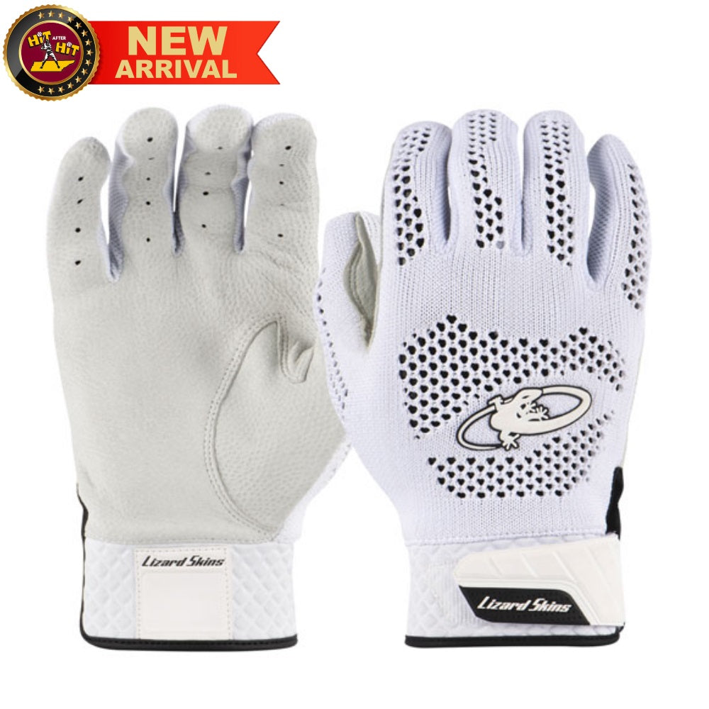 Lizard Skins Pro Knit Adult Batting Gloves V3 - Diamond White