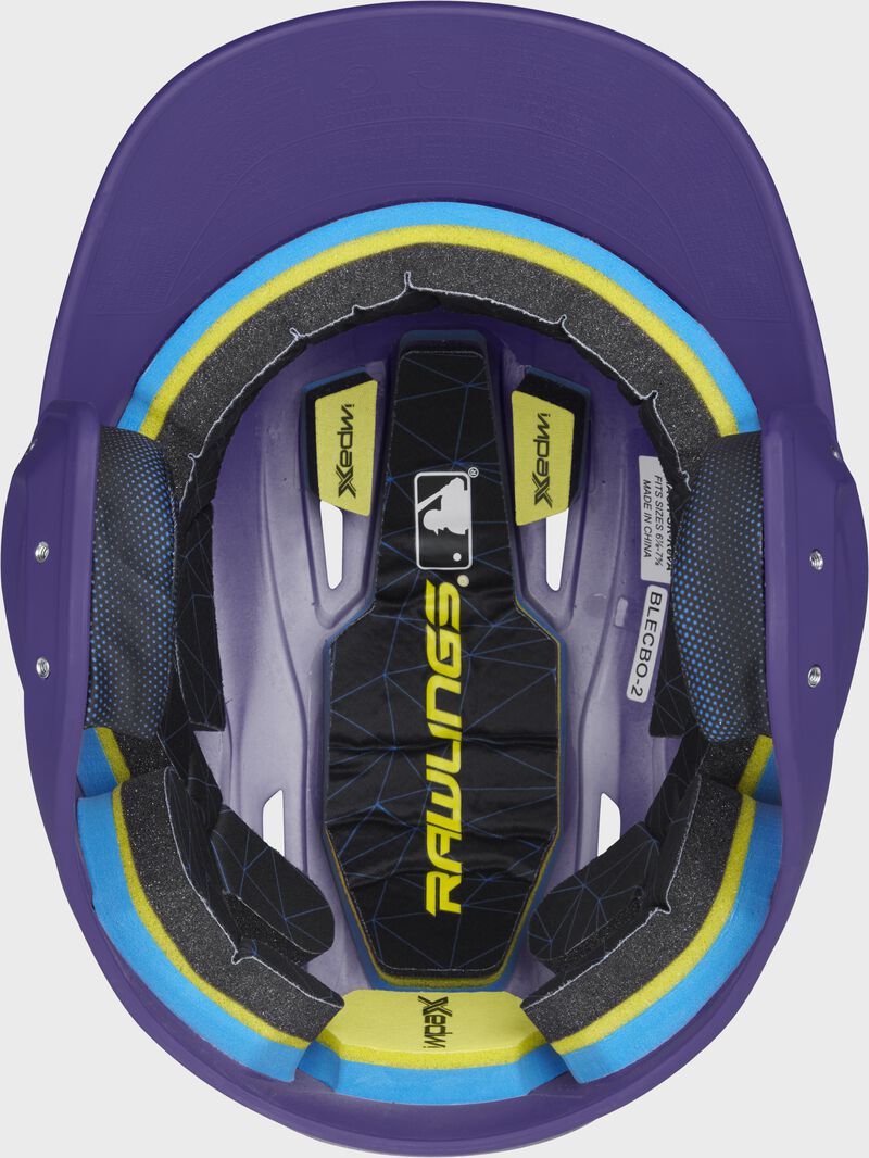 RAWLINGS PURPLE MACH BATTING HELMET, SENIOR & JUNIOR SIZES
