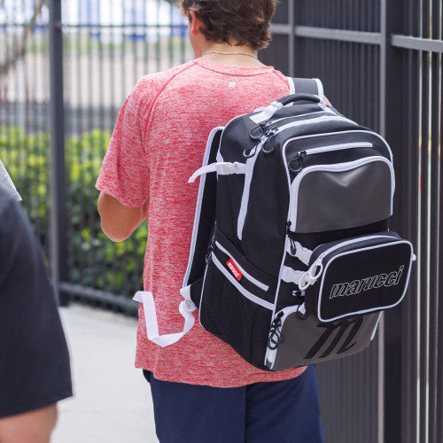 Marucci Rovr Baseball & Softball Equipment Backpack MBRVRBP: BLACK/GRAY/WHITE