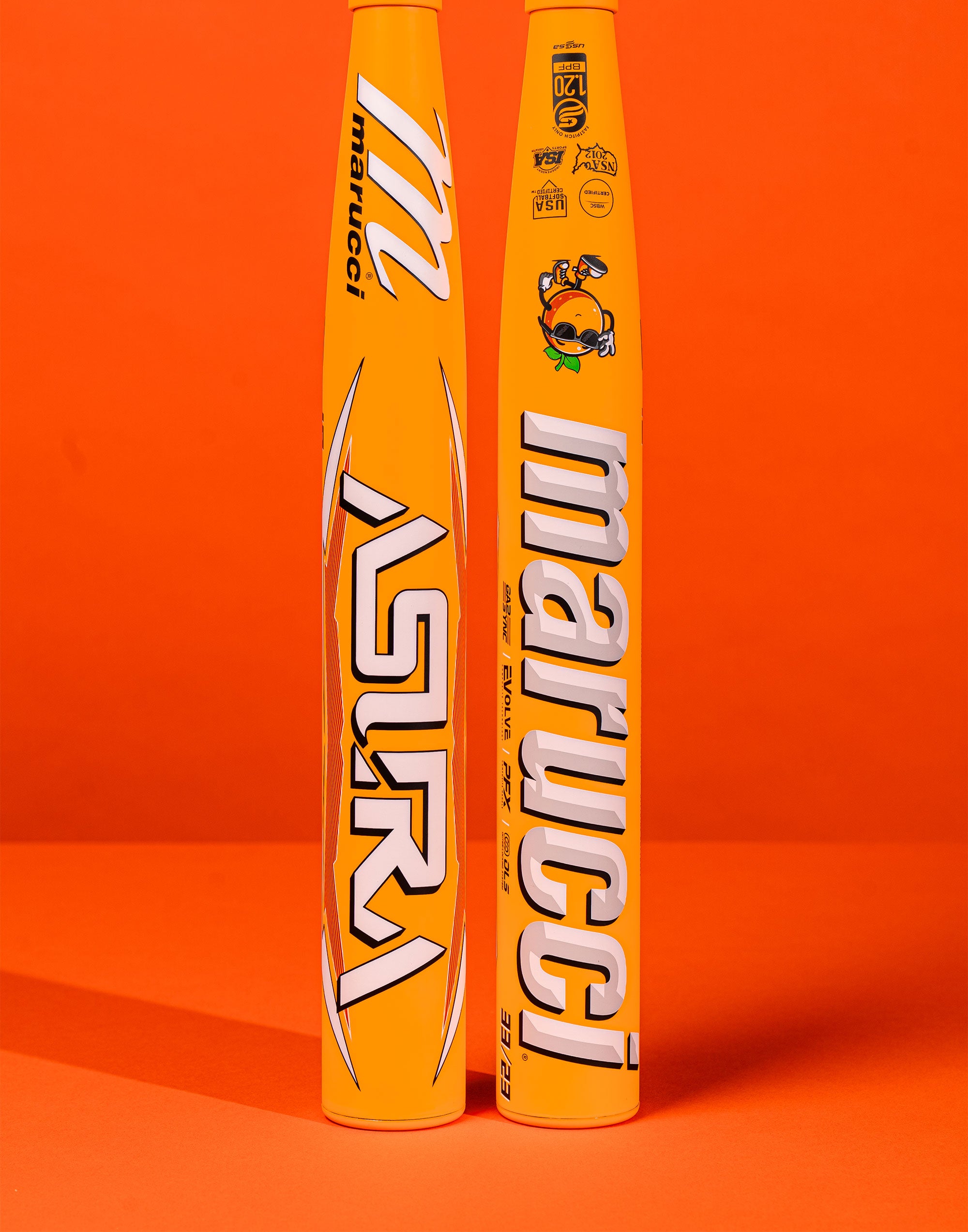 Marucci -10 Asura Glow Series Citrus Spark Fastpitch Softball Bat: MFPAS10O