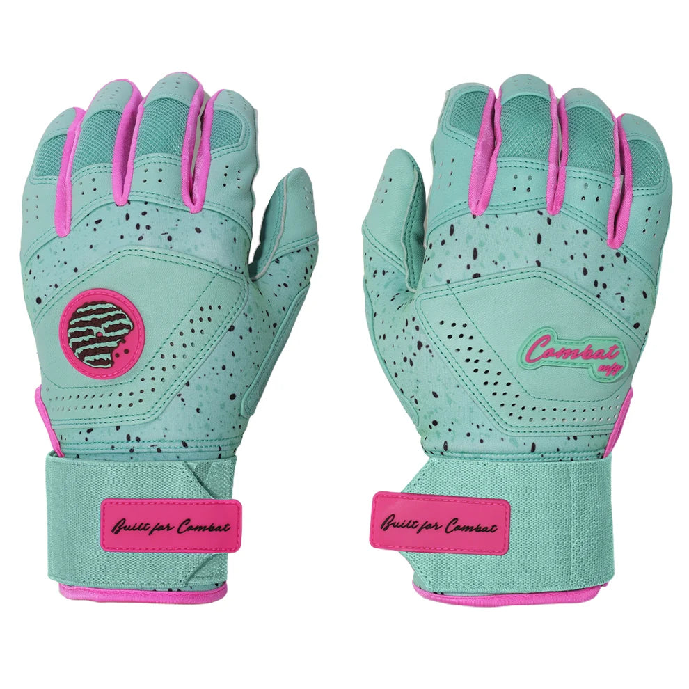 Combat MFG Cookie Jar Adult Long Strap Batting Gloves: Mint