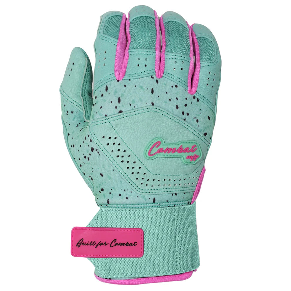 Combat MFG Cookie Jar Adult Long Strap Batting Gloves: Mint