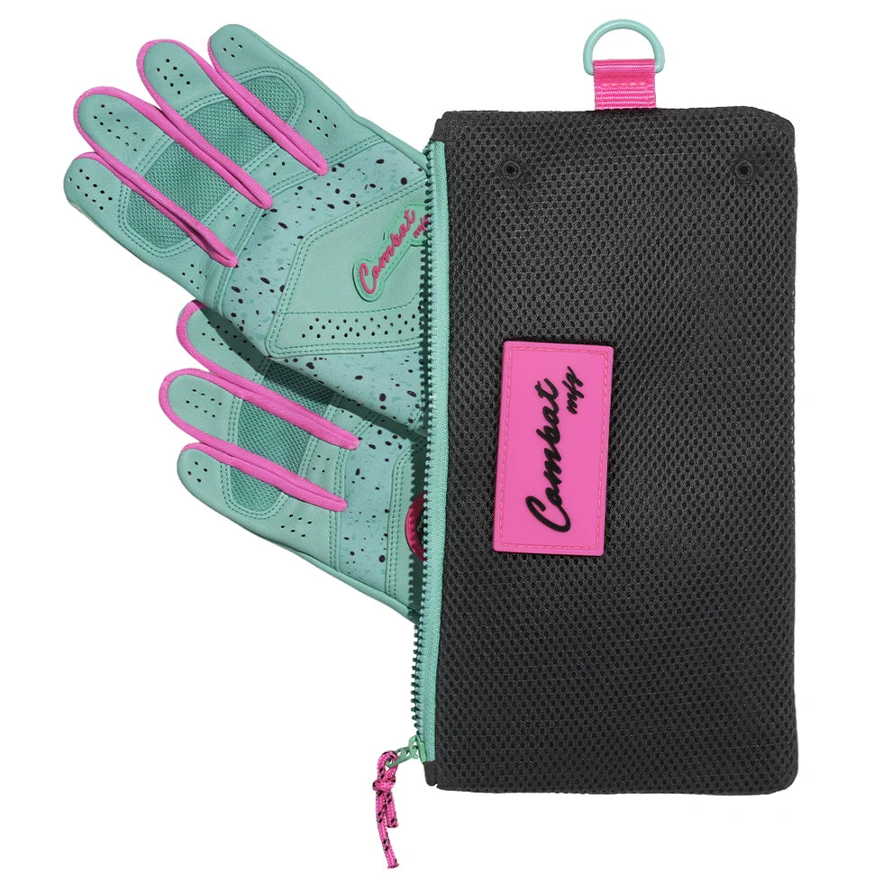 Combat MFG Cookie Jar Adult Long Strap Batting Gloves: Mint