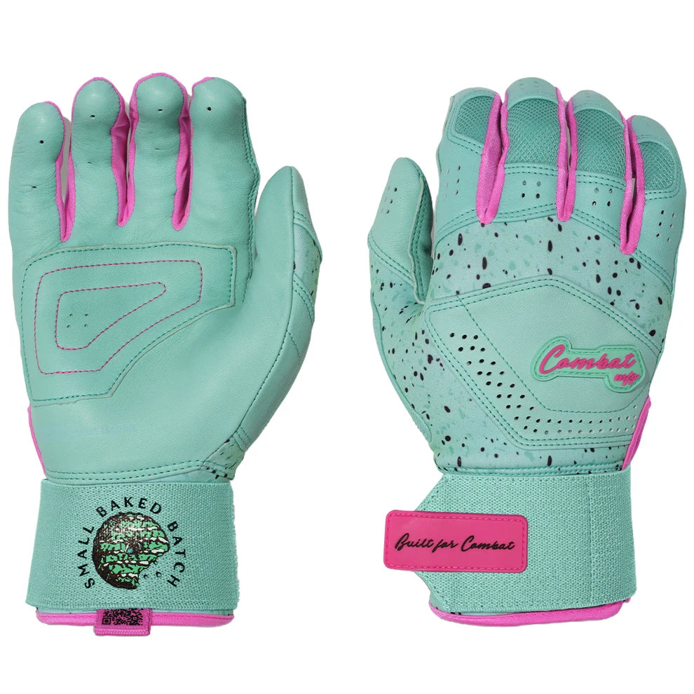 Combat MFG Cookie Jar Adult Long Strap Batting Gloves: Mint