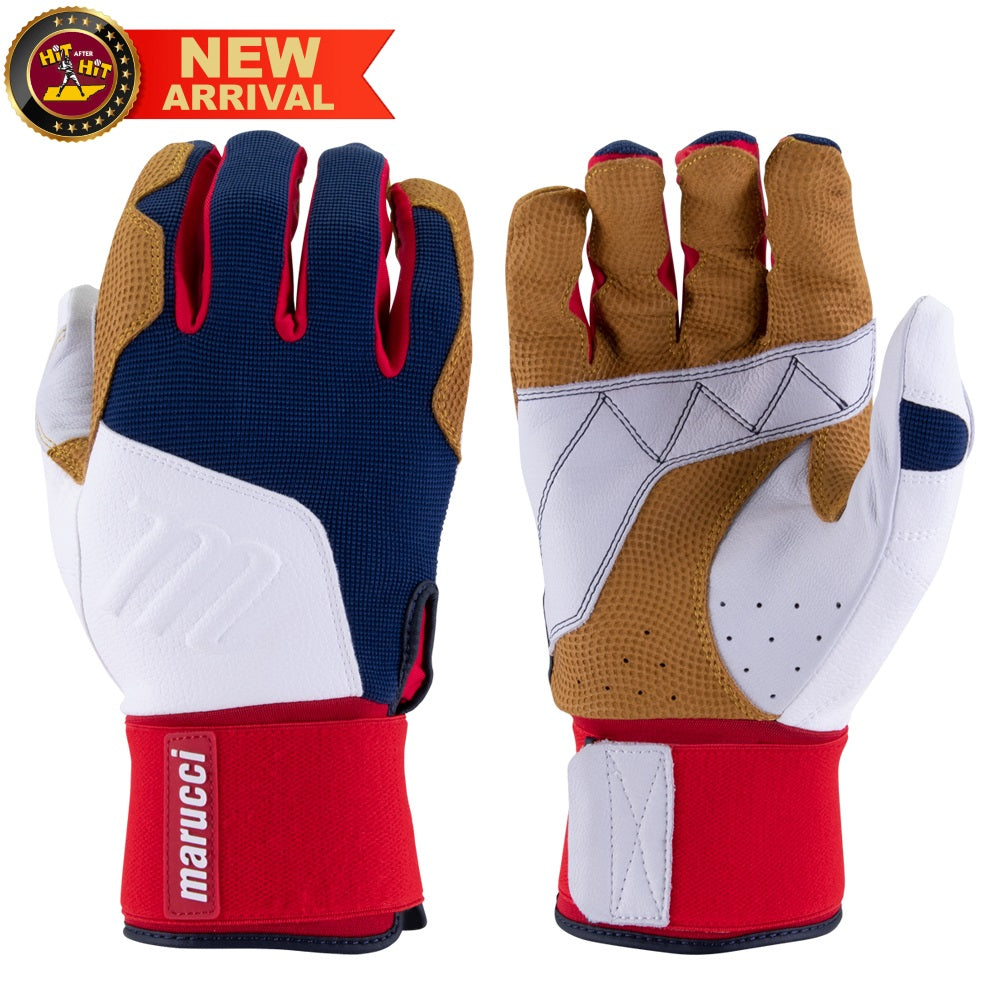 Marucci Blacksmith Adult Baseball Batting Gloves: MBGBKSMFW-USA