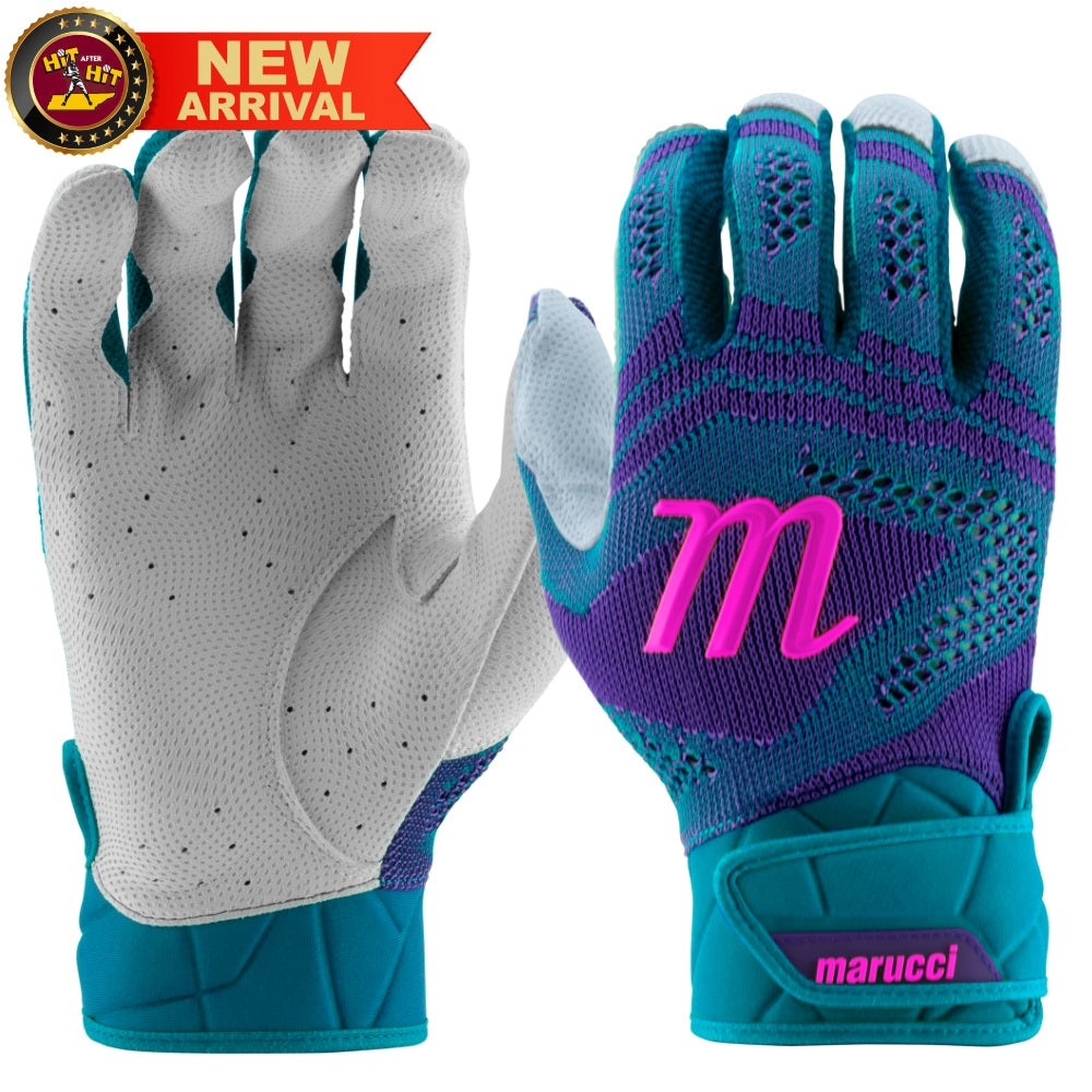 Marucci Adult Breeze Knit Batting Gloves: MBG2BRKN CB/PR