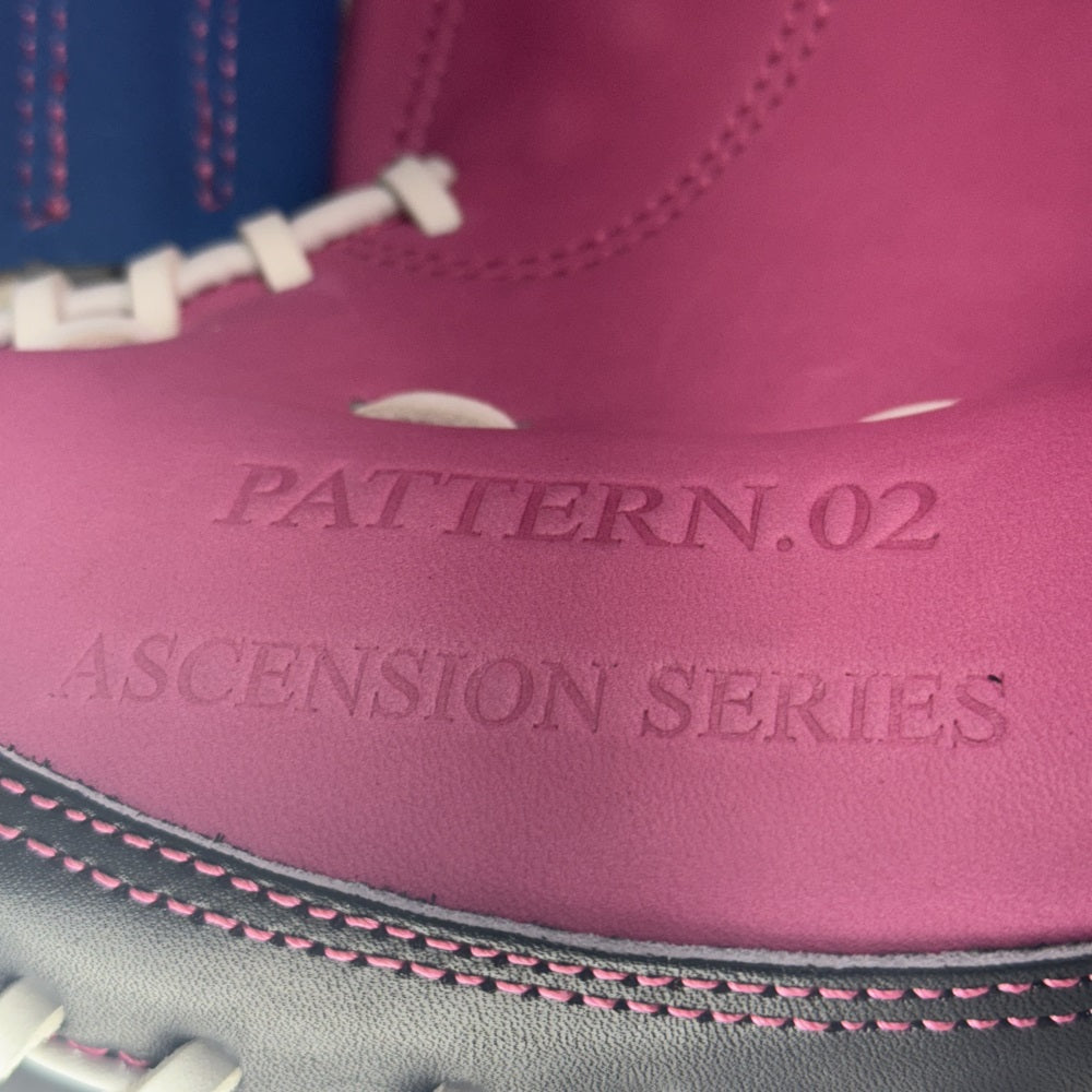 Marucci Custom Ascension 33" Baseball Catcher's Mitt: Electric Blue/Pink/Black