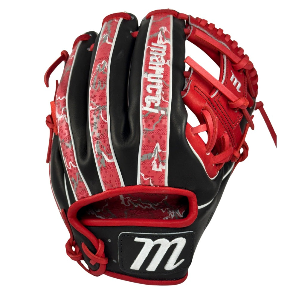 MARUCCI CUSTOM EXCLUSIVE CAPITOL SERIES 11.50" I-WEB INFIELDERS GLOVE: BLACK/RED/SCARLET CAMO