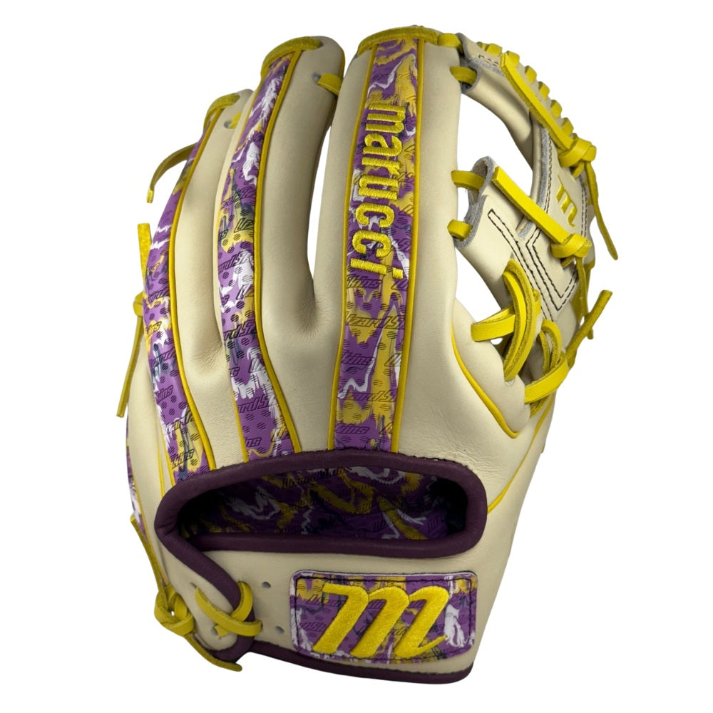 Marucci Custom Exclusive Cypress 11.5" Baseball Glove: Camel/Purple/Geaux Camo