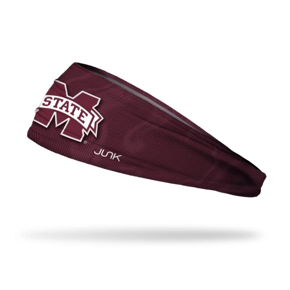 Mississippi State Jersey Logo Maroon BBL - Junk Headband