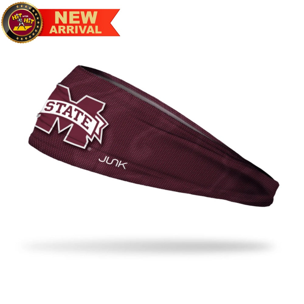 Mississippi State Jersey Logo Maroon BBL - Junk Headband
