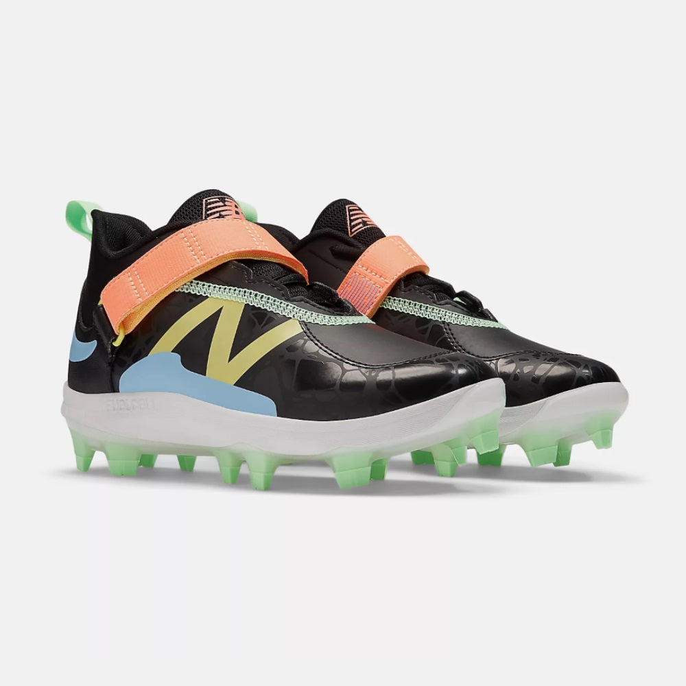 New Balance FuelCell Lindor 2 Youth: Black/Neon Dragonfly