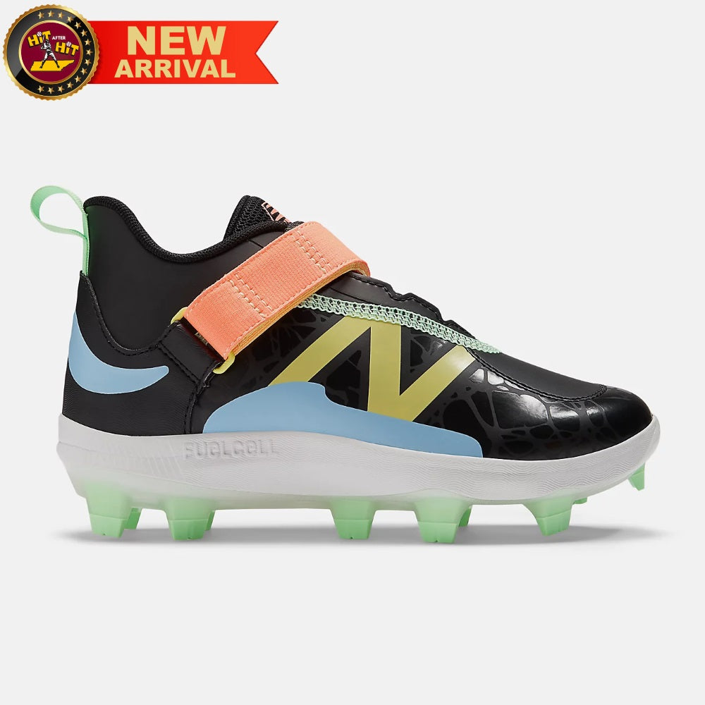 New Balance FuelCell Lindor 2 Youth: Black/Neon Dragonfly