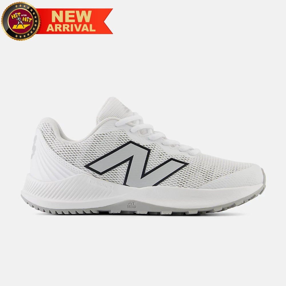 New Balance Dynasoft 4040v7 Youth Turf-Trainer: Optic White