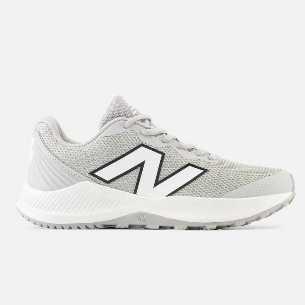 New Balance Dynasoft 4040v7 Youth Turf-Trainer: Raincloud(Gray) with White