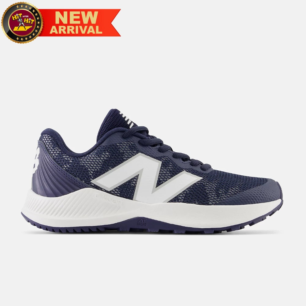 New Balance Dynasoft 4040v7 Youth Turf-Trainer: Team Navy with Optic White