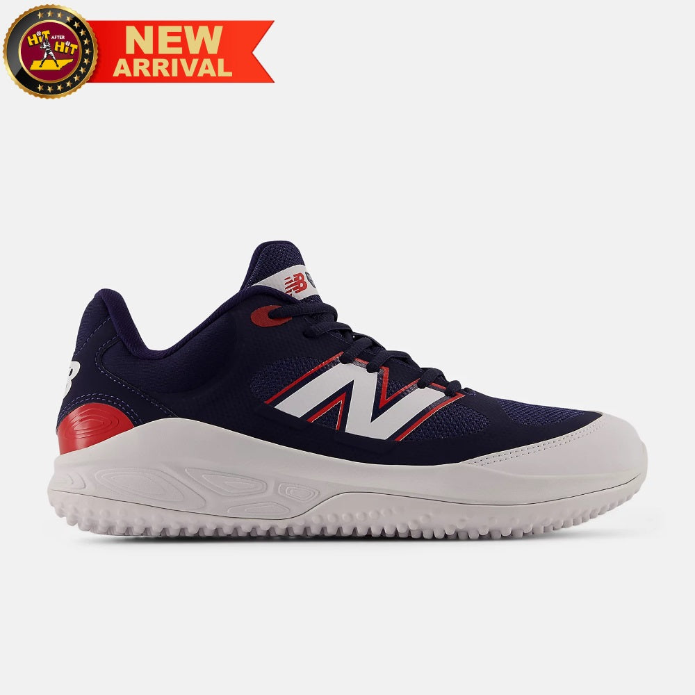 New Balance Navy and Red Fresh Foam 3000v7 Turf-Trainer: T3000RB