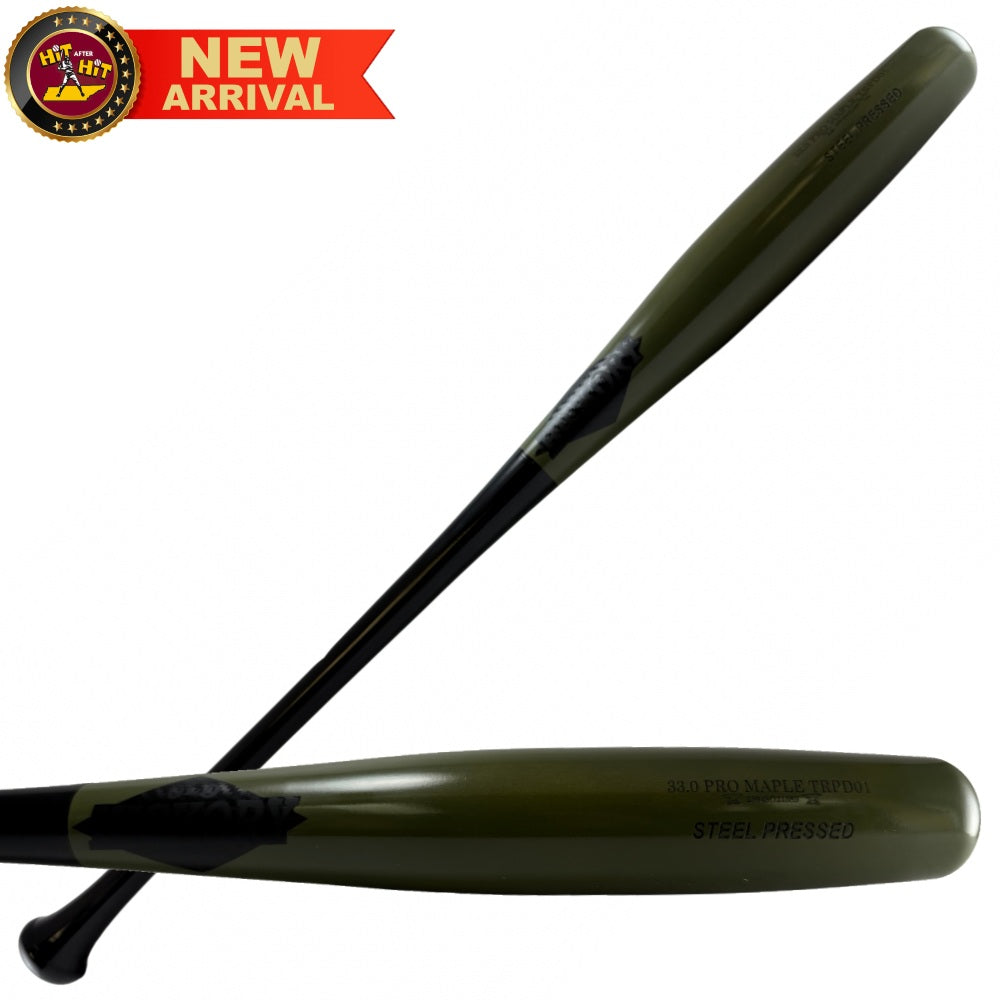 Old Hickory Military Green and Black Torpedo Steel Pressed Wood Bat: TRPD01