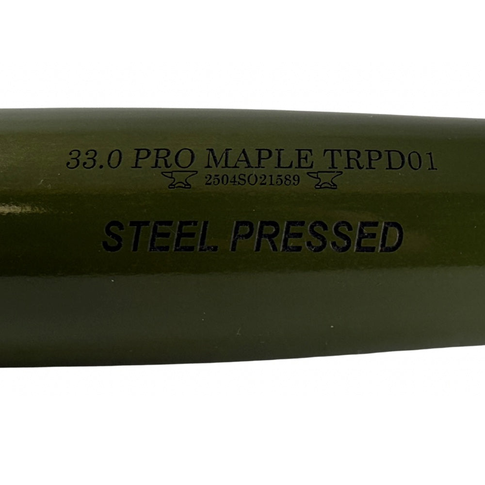 Old Hickory Military Green and Black Torpedo Steel Pressed Wood Bat: TRPD01