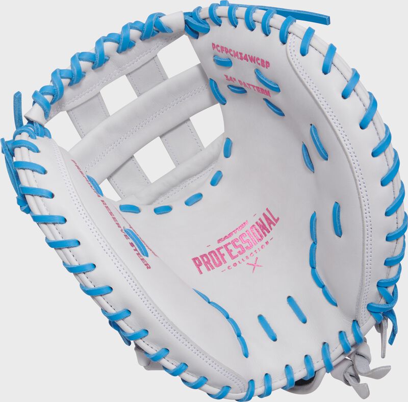 Easton Professional Collection Color Splash 2.0 34” Fastpitch Catcher’s Mitt: PCFPCM34WCBP