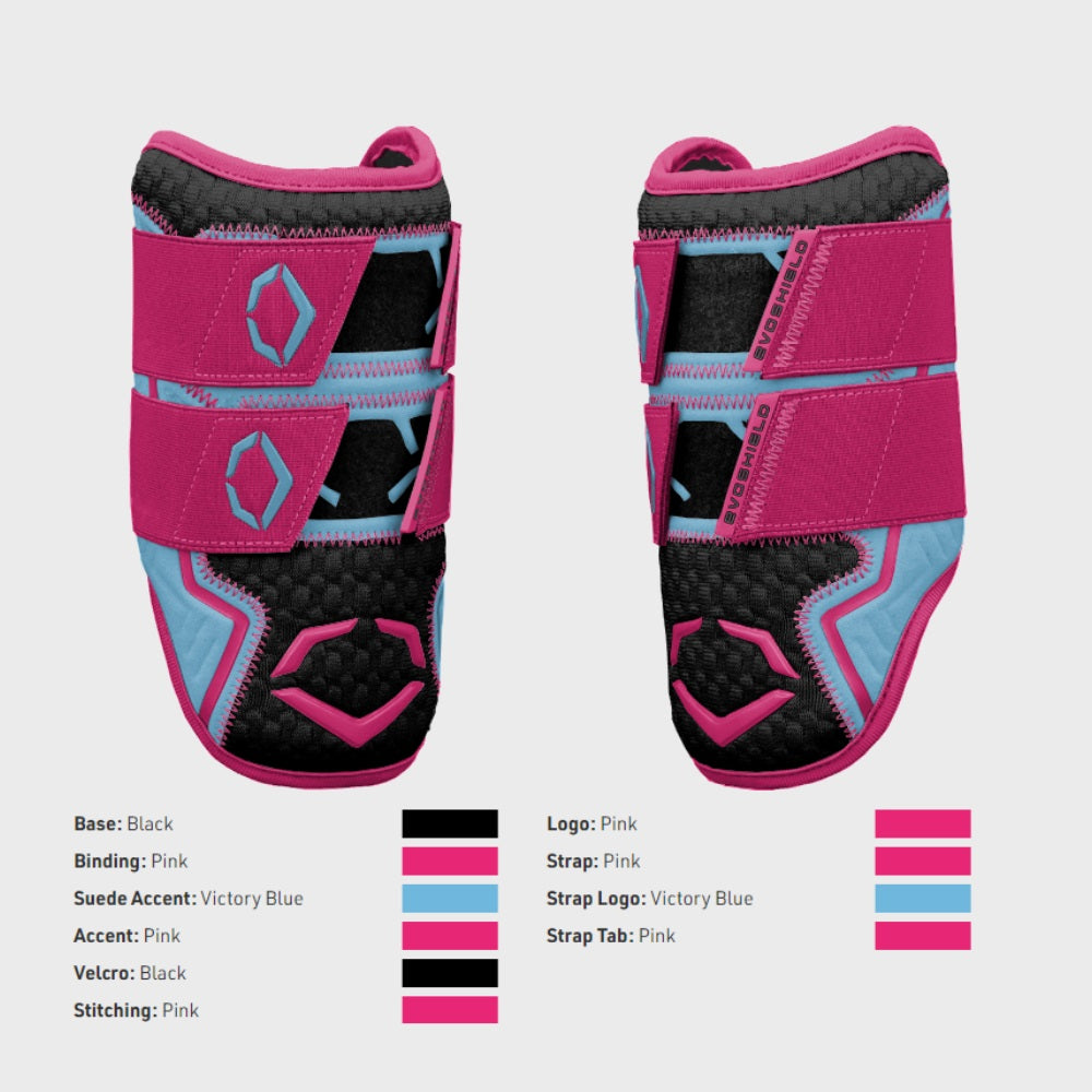 EVOSHIELD CUSTOM EXCLUSIVE PRO-SRZ™ 2.0 BATTER'S DOUBLE STRAP ELBOW GUARD: MIAMI VICE
