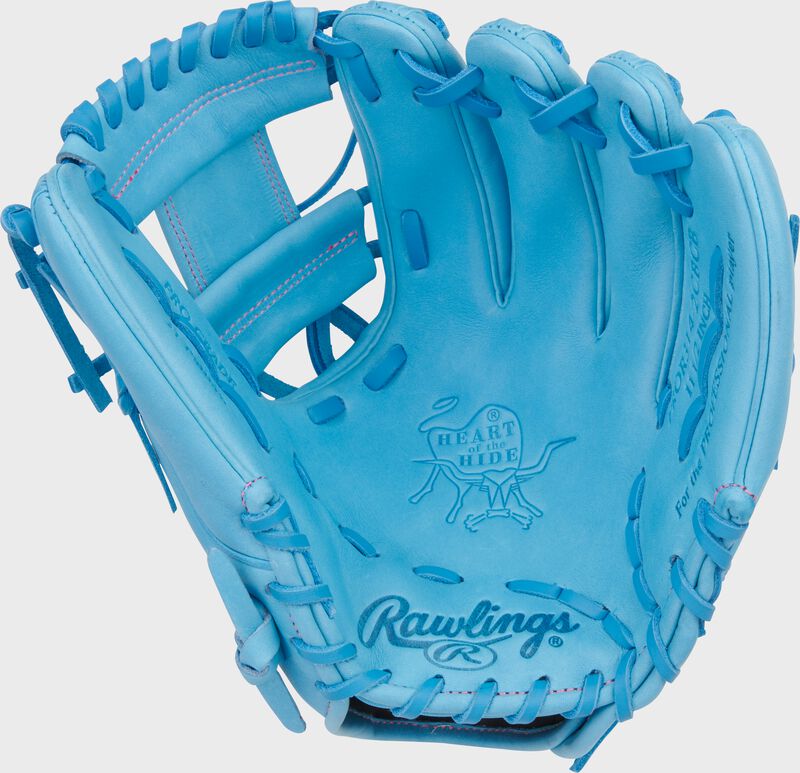 Rawlings Heart of the Hide 11.5" Columbia Blue Infield Glove: PROR314-2CBCB