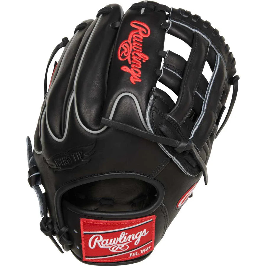Rawlings Heart of the Hide 11.75" Traditional Black Infield Glove: RPROT205W-6B