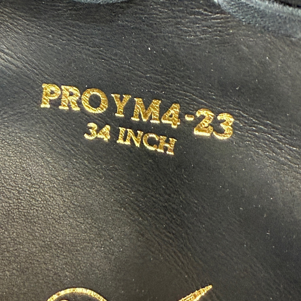 Rawlings Custom 34" Heart of the Hide Black and Gold Catchers Mitt: PROYM4-23