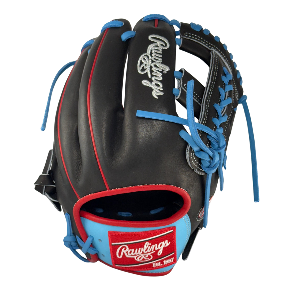 Rawlings Custom Black and Columbia Blue Heart of the Hide PROCS5-19 11.5" Baseball Glove