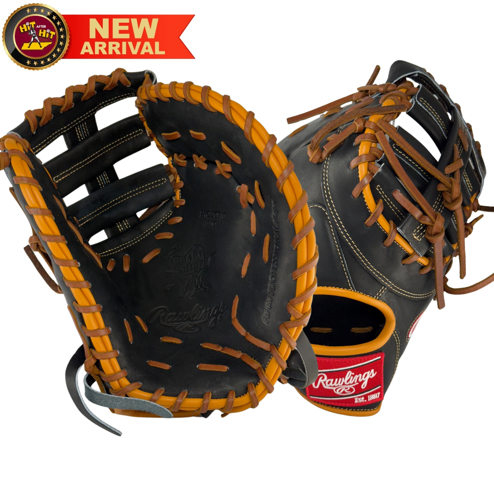 Rawlings Custom Black and Tan HOH 13" First Base Mitt: PRODCTC-10