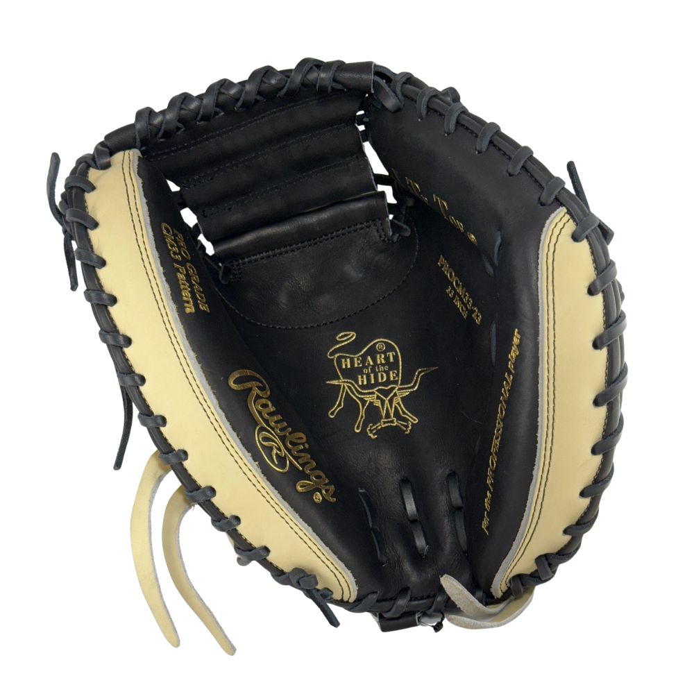 Rawlings Custom 33" Heart of the Hide Camel and Black Catchers Mitt: PROCM33DM-23