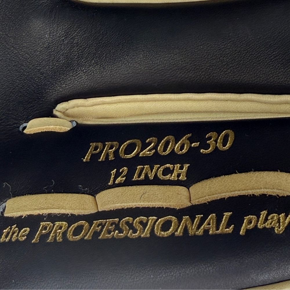 Rawlings Custom PRO206-30 Heart of the Hide 12" Pitcher's Glove: Black/Camel