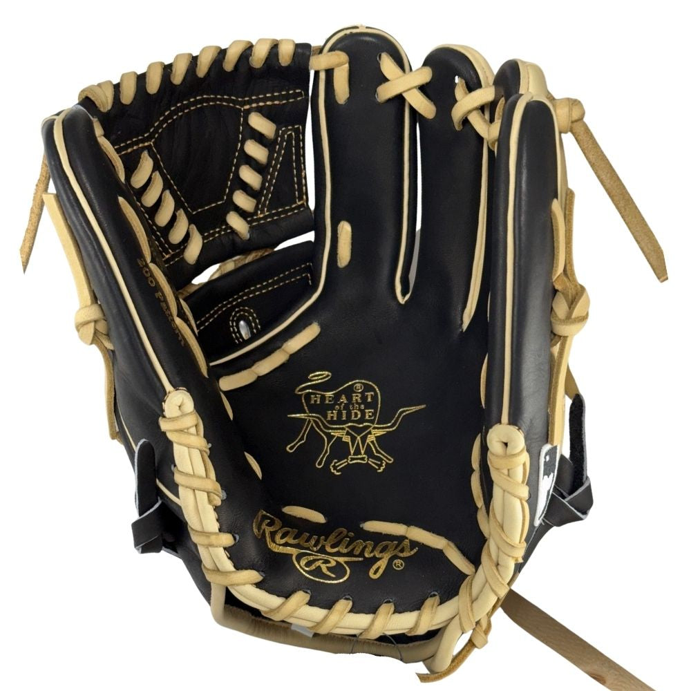 Rawlings Custom PRO206-30 Heart of the Hide 12" Pitcher's Glove: Black/Camel