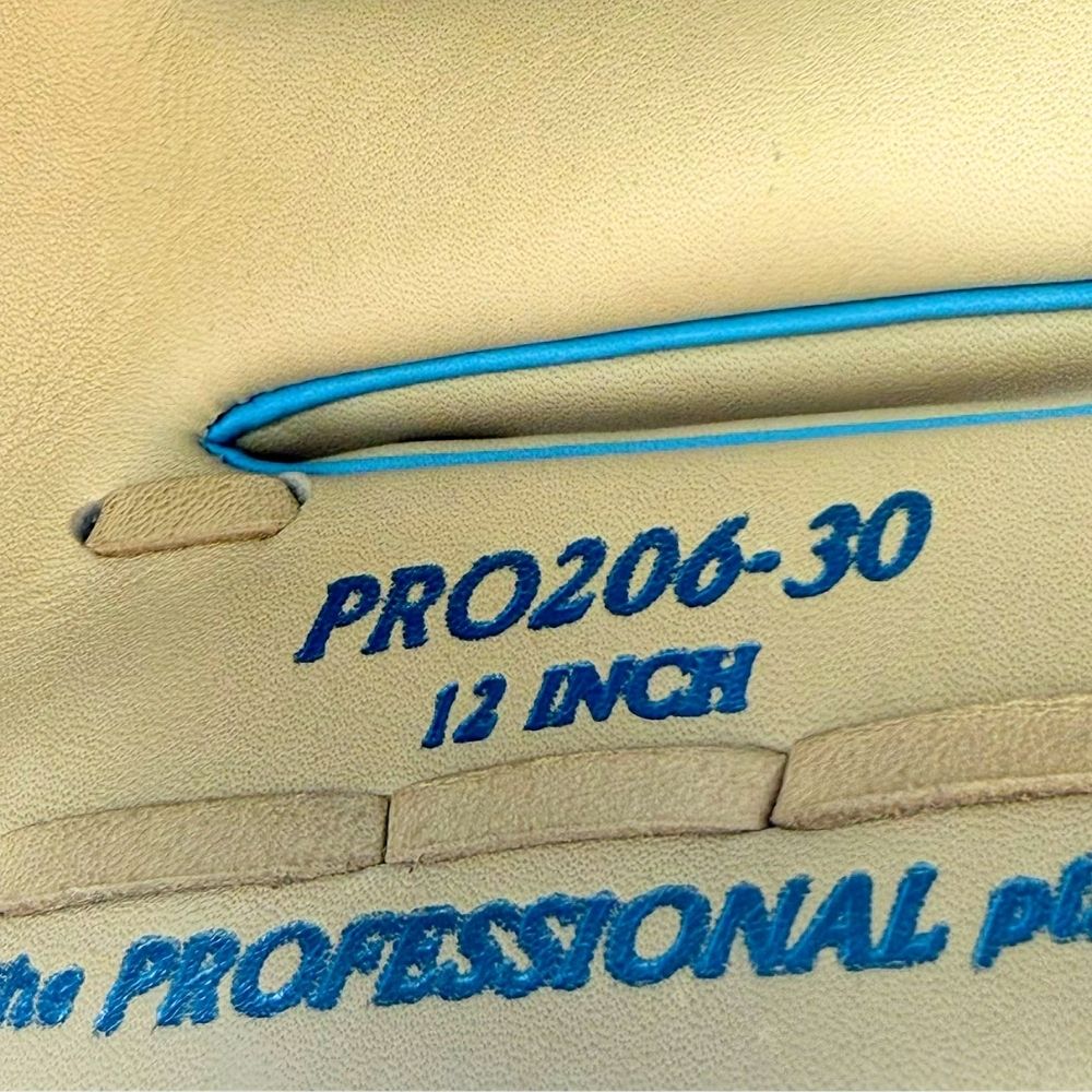 Rawlings Custom PRO206-30 Heart of the Hide 12" Pitcher's Glove: Camel/Columbia Blue