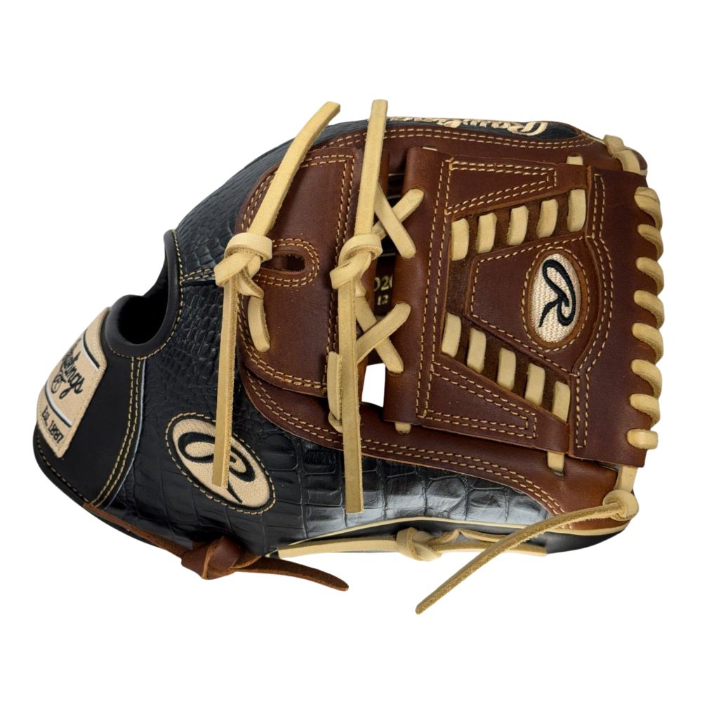 Rawlings Custom PRO206DM-30 Heart of the Hide 12" Pitcher's Glove: Timberglaze/Black Croc