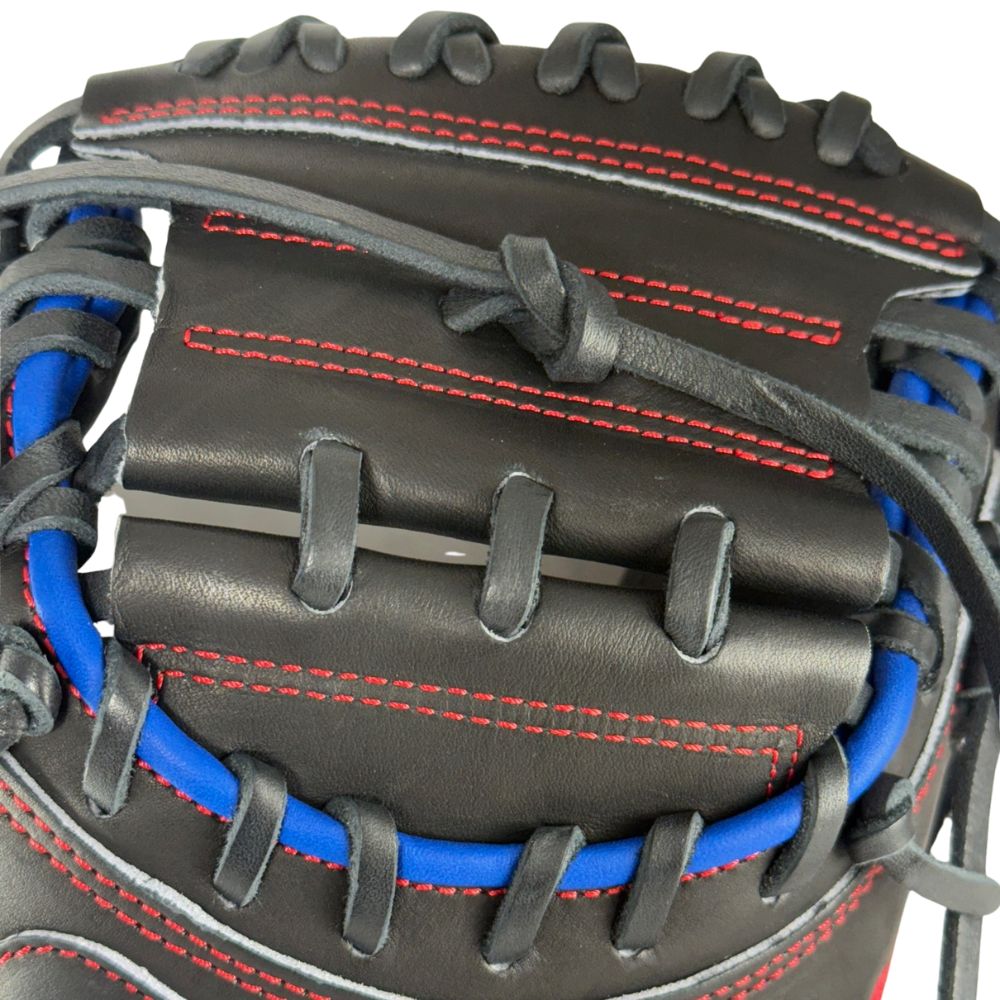 Rawlings Custom 33" PROCM33-23 Heart of the Hide Catchers Mitt: Black/Royal/Red