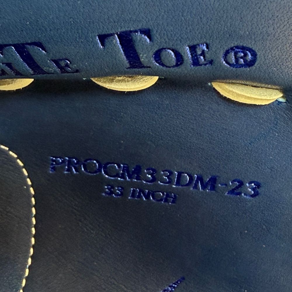 Rawlings Custom 33" Heart of the Hide Black and Royal Catchers Mitt: PROCM33DM-23