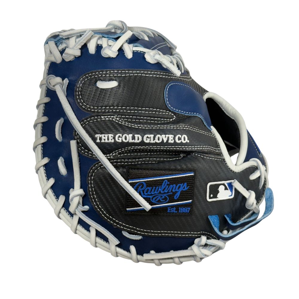 Rawlings Custom 33" Heart of the Hide Black and Royal Catchers Mitt: PROCM33DM-23