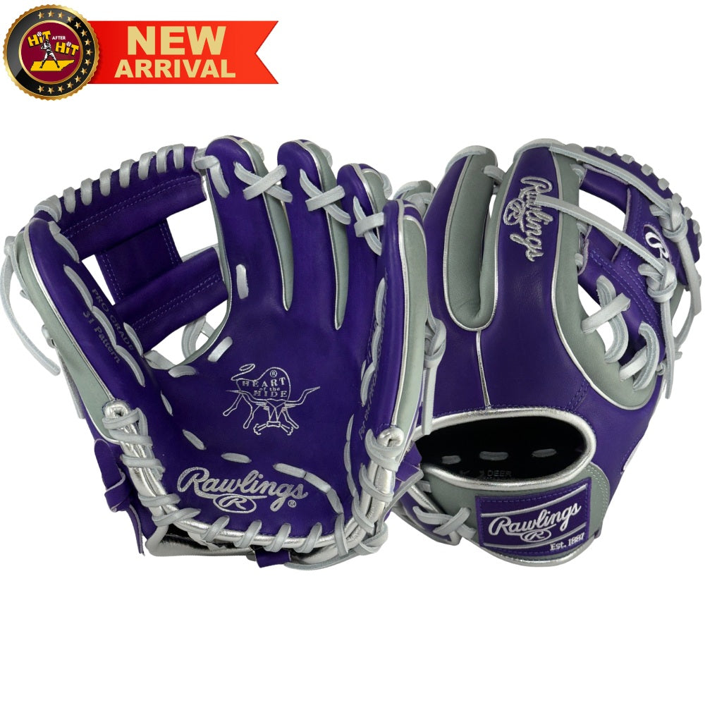 Rawlings Custom Contour Purple and Gray PRO312U-2 11.25" Infielders Glove