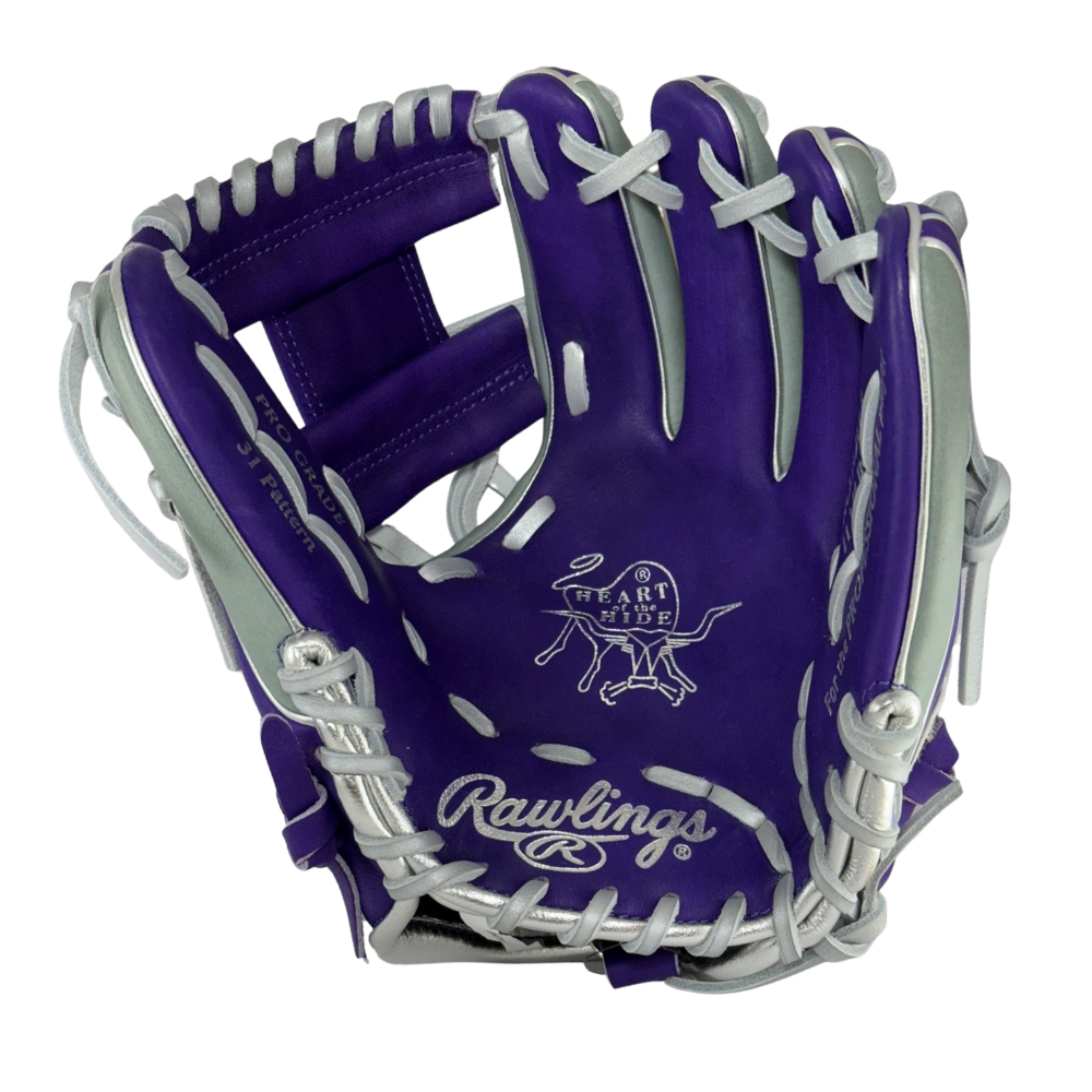 Rawlings Custom Contour Purple and Gray PRO312U-2 11.25" Infielders Glove