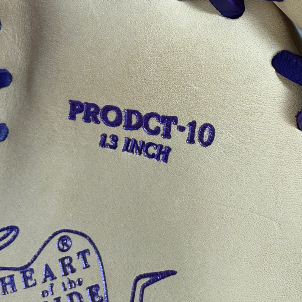 Rawlings Custom Camel/Purple/Gold HOH 13" First Base Mitt: PRODCTC-10