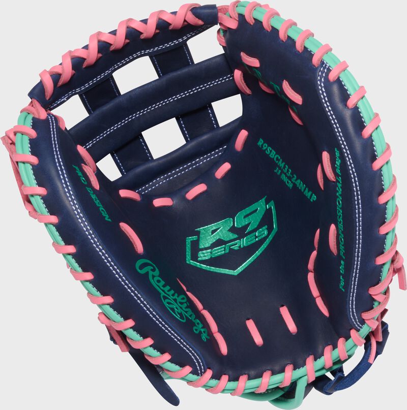 Rawlings R9 Series 33-inch Fastpitch Softball Catcher's Mitt: R9SBCM33-24NMP