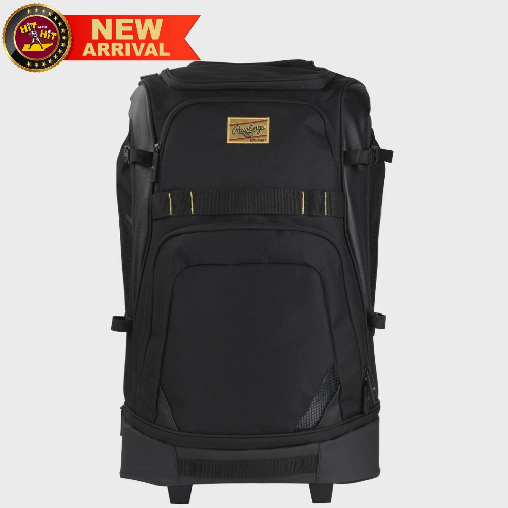 RAWLINGS GOLD COLLECTION WHEELED BAG: BLACK