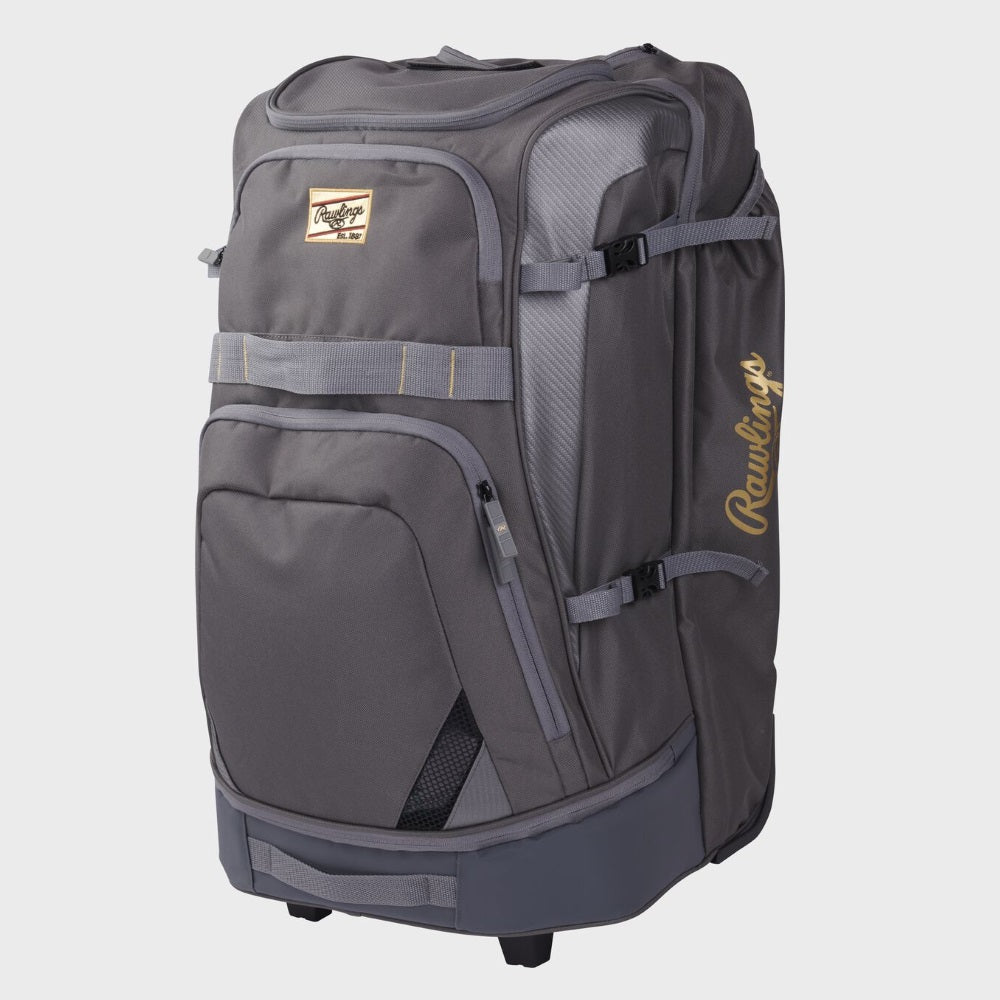RAWLINGS GOLD COLLECTION WHEELED BAG: GRAPHITE